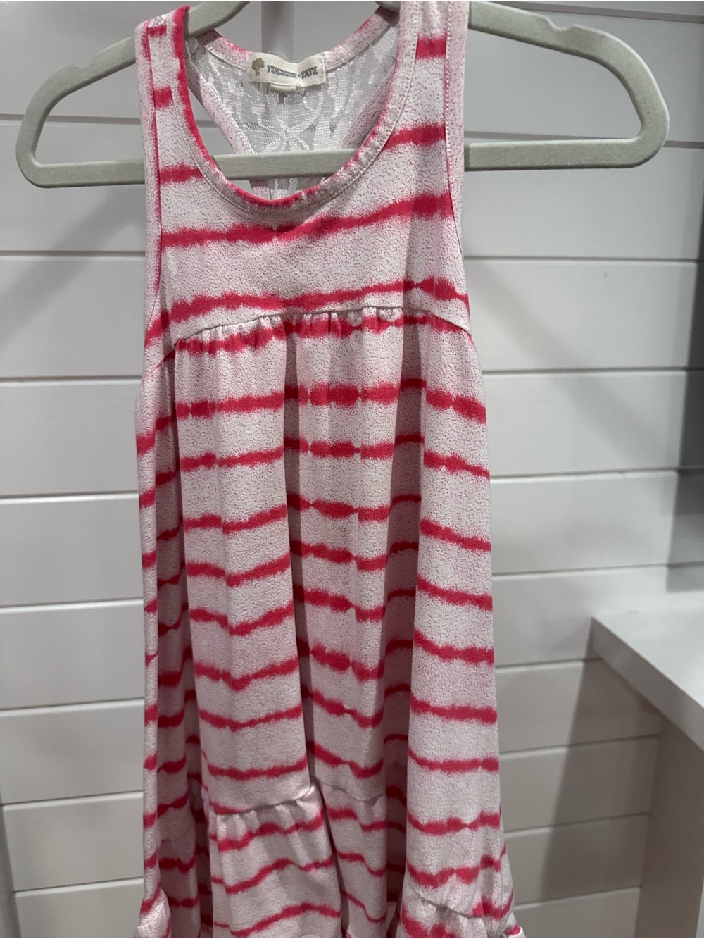 Tucker & Tate Pink & White Tie-Dye Tank Dress